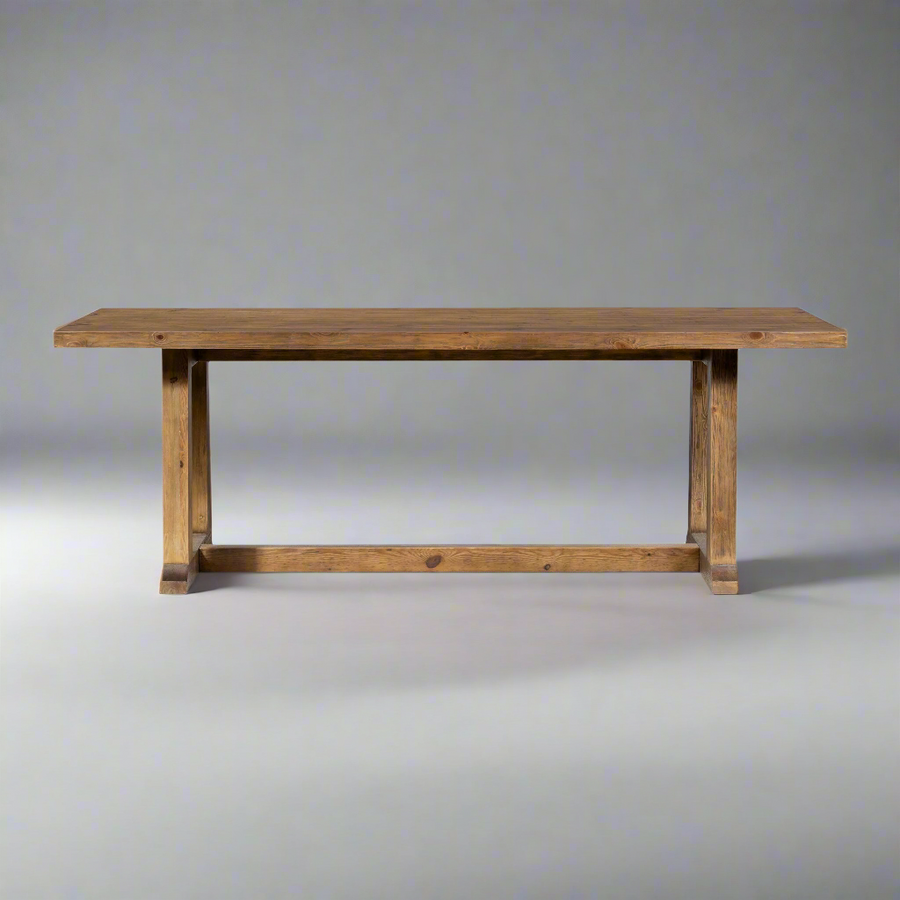 OTTO 87" PINE WOOD DINING TABLE