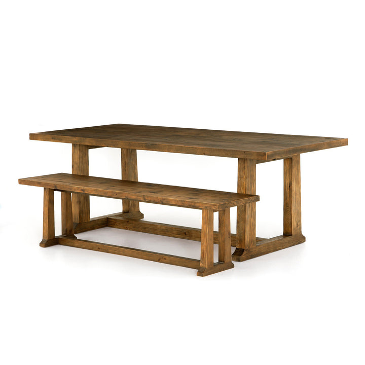 OTTO 87" PINE WOOD DINING TABLE