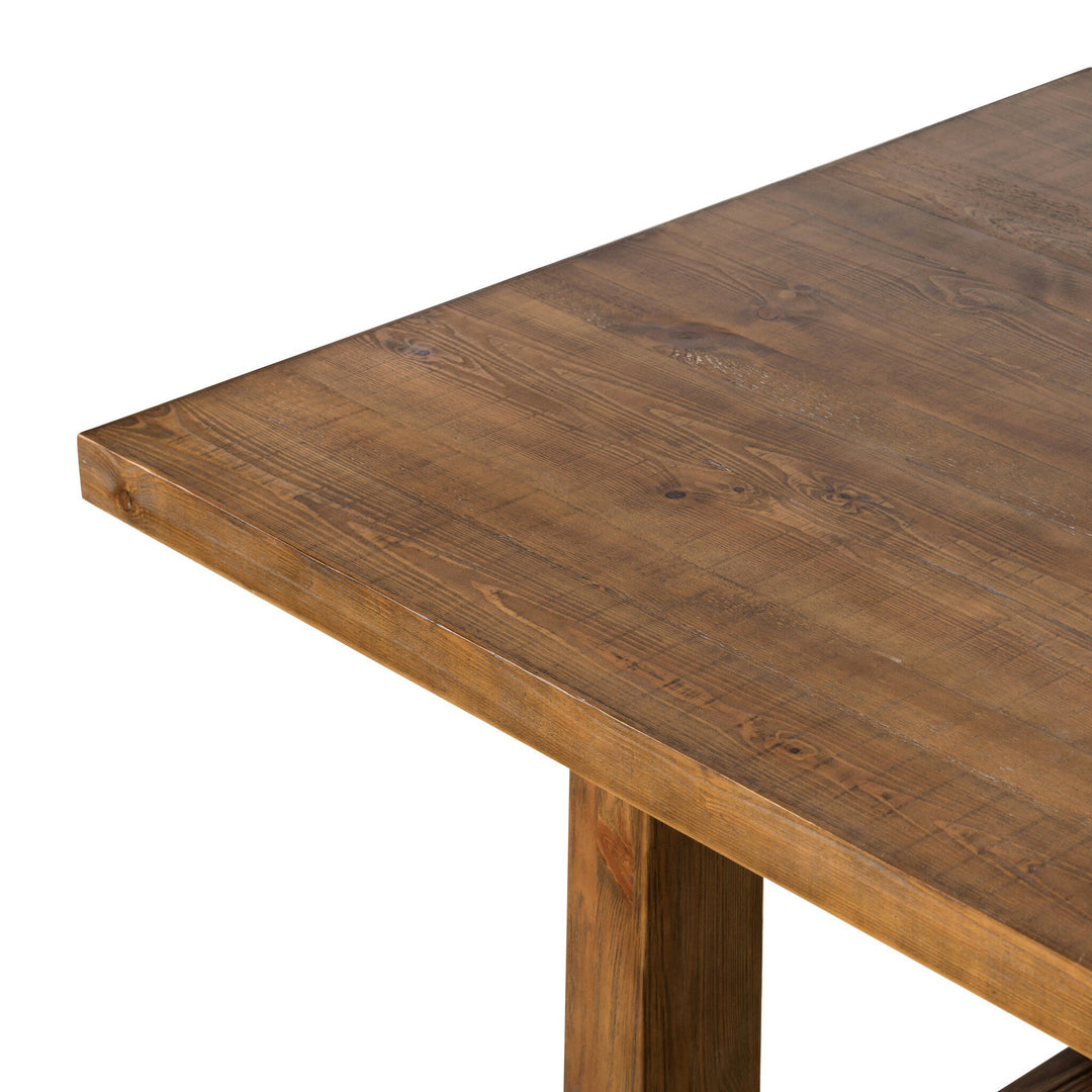 OTTO 110" PINE WOOD DINING TABLE