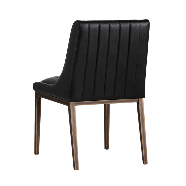 HALDEN DINING CHAIR - VINTAGE BLACK - Back View