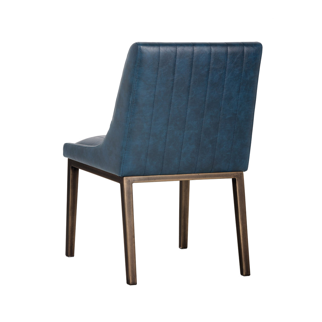 HALDEN DINING CHAIR - VINTAGE BLUE - Back View