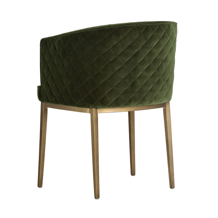 CORNELLA DINING ARMCHAIR - FOREST GREEN - Main View