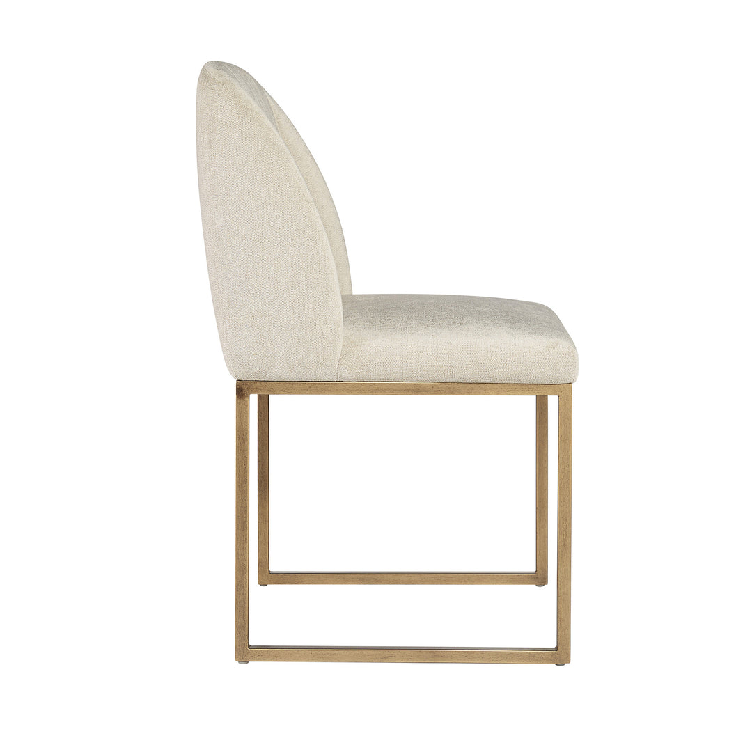 NEVIN DINING CHAIR - POLO CLUB MUSLIN - Side View