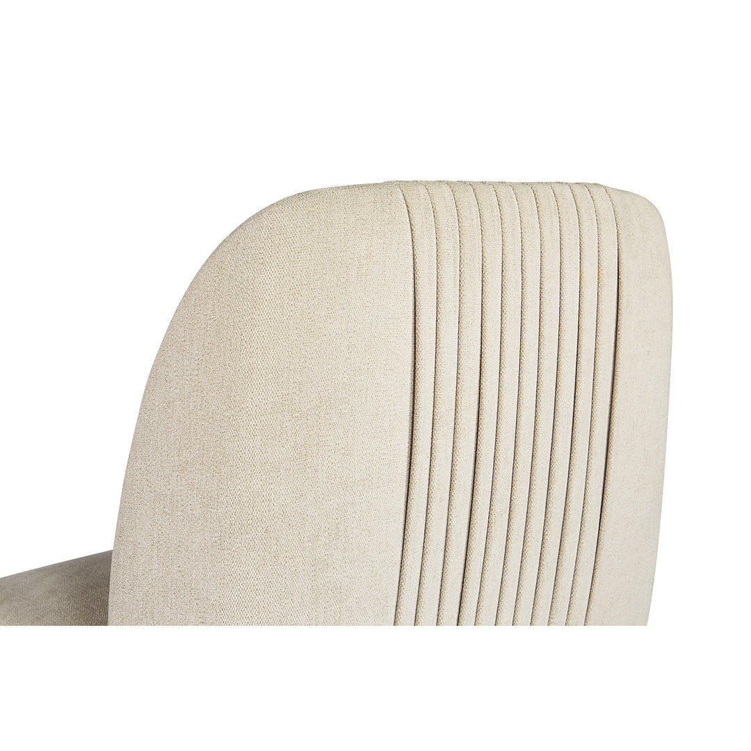 NEVIN DINING CHAIR - POLO CLUB MUSLIN - Closeup View