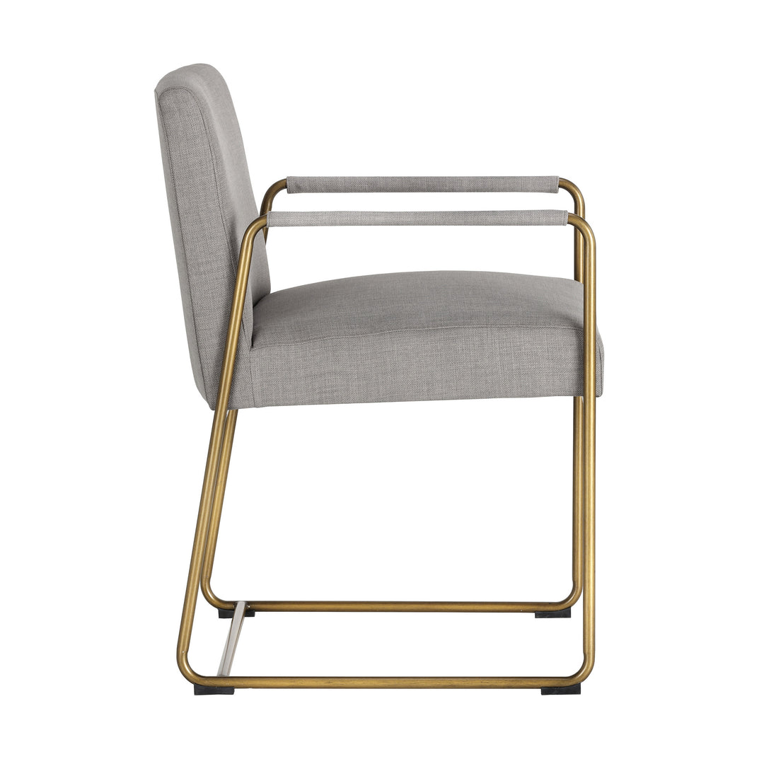 BALFORD DINING ARMCHAIR - ARENA CEMENT - Side View