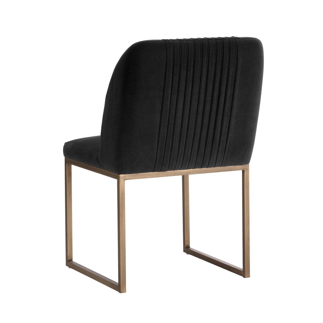 NEVIN DINING CHAIR - SHADOW GREY - Back View