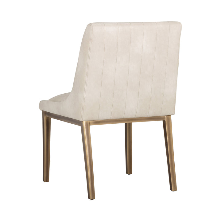 HALDEN DINING CHAIR - BRAVO CREAM - Back View