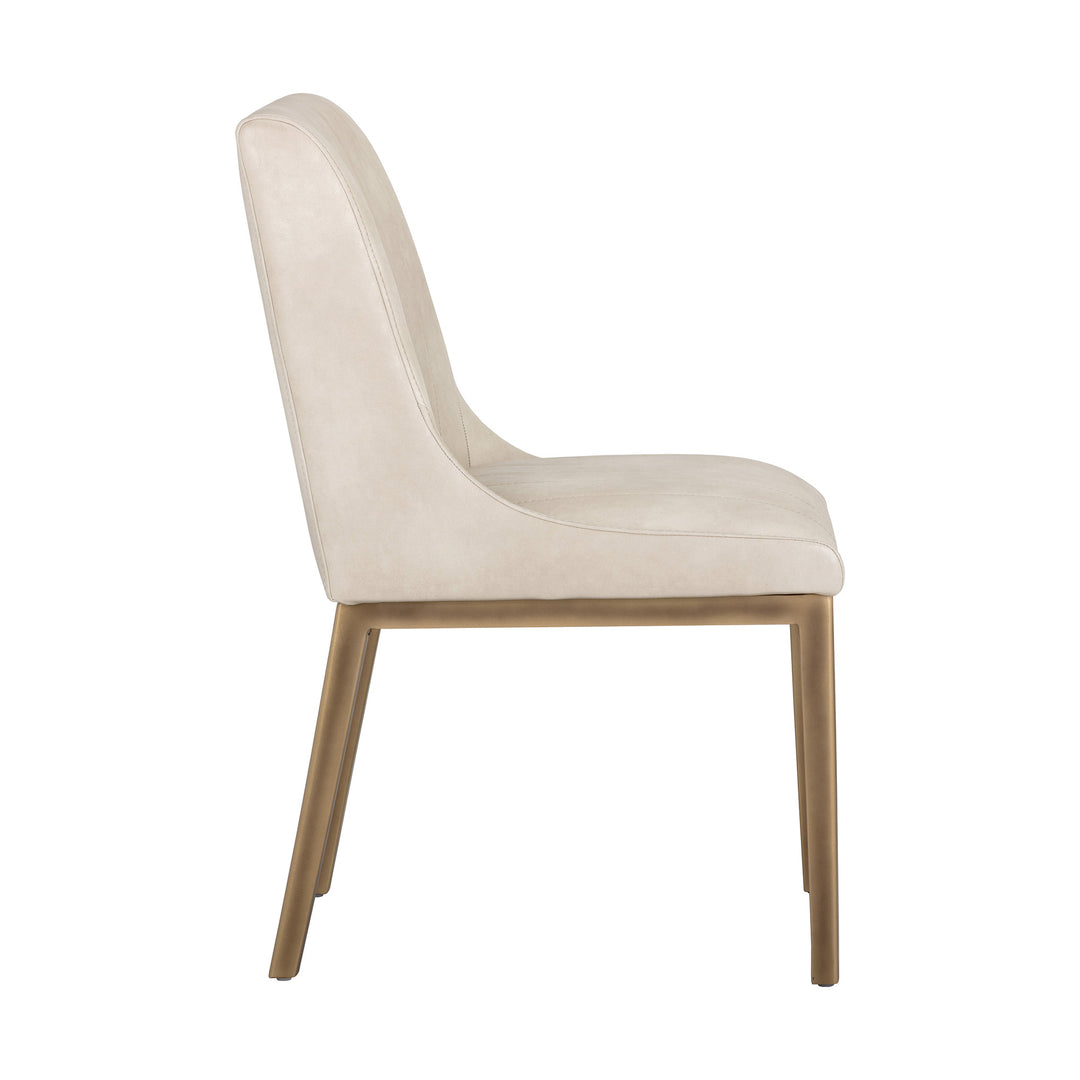 HALDEN DINING CHAIR - BRAVO CREAM - Side View