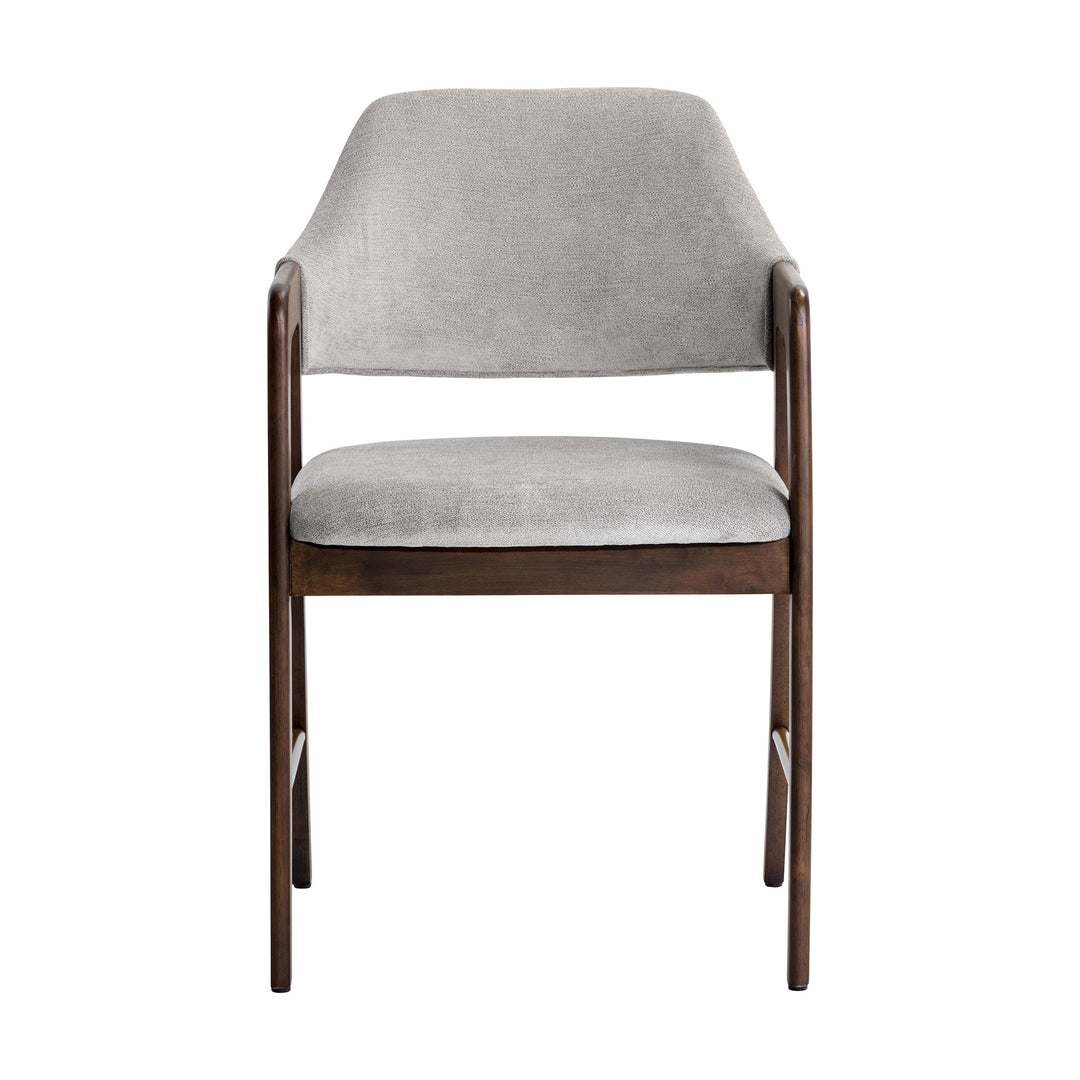 MILTON SMOKE ACACIA DINING ARMCHAIR - POLO CLUB STONE - Main View