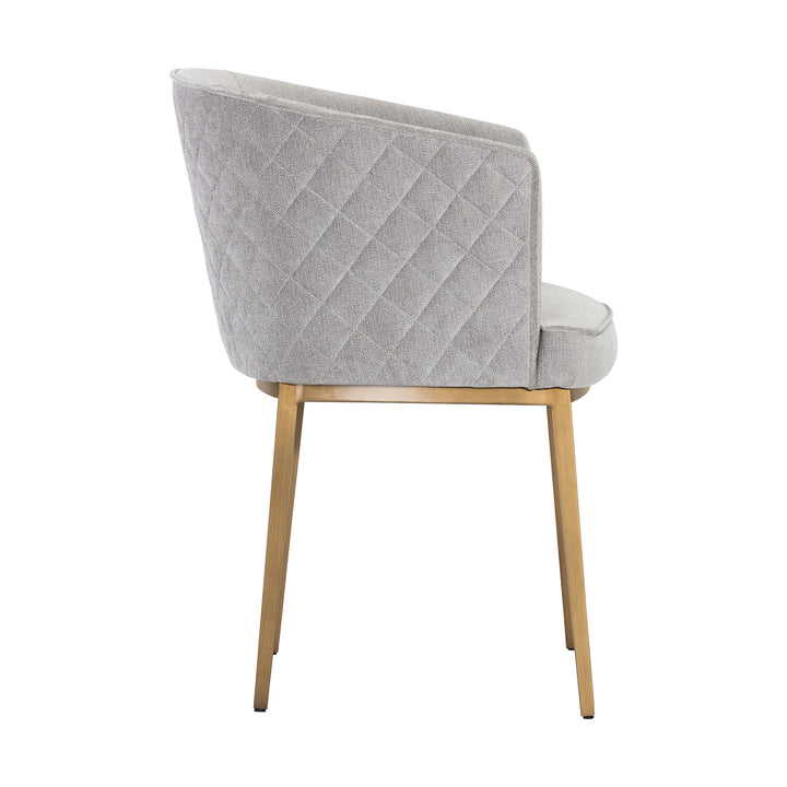 CORNELLA DINING ARMCHAIR - POLO CLUB STONE - Side View