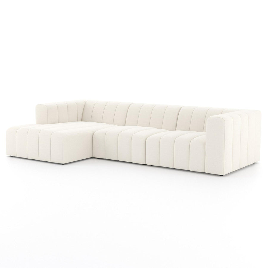 LANGHAM CHANNELED 3-PIECE SECTIONAL SOFA