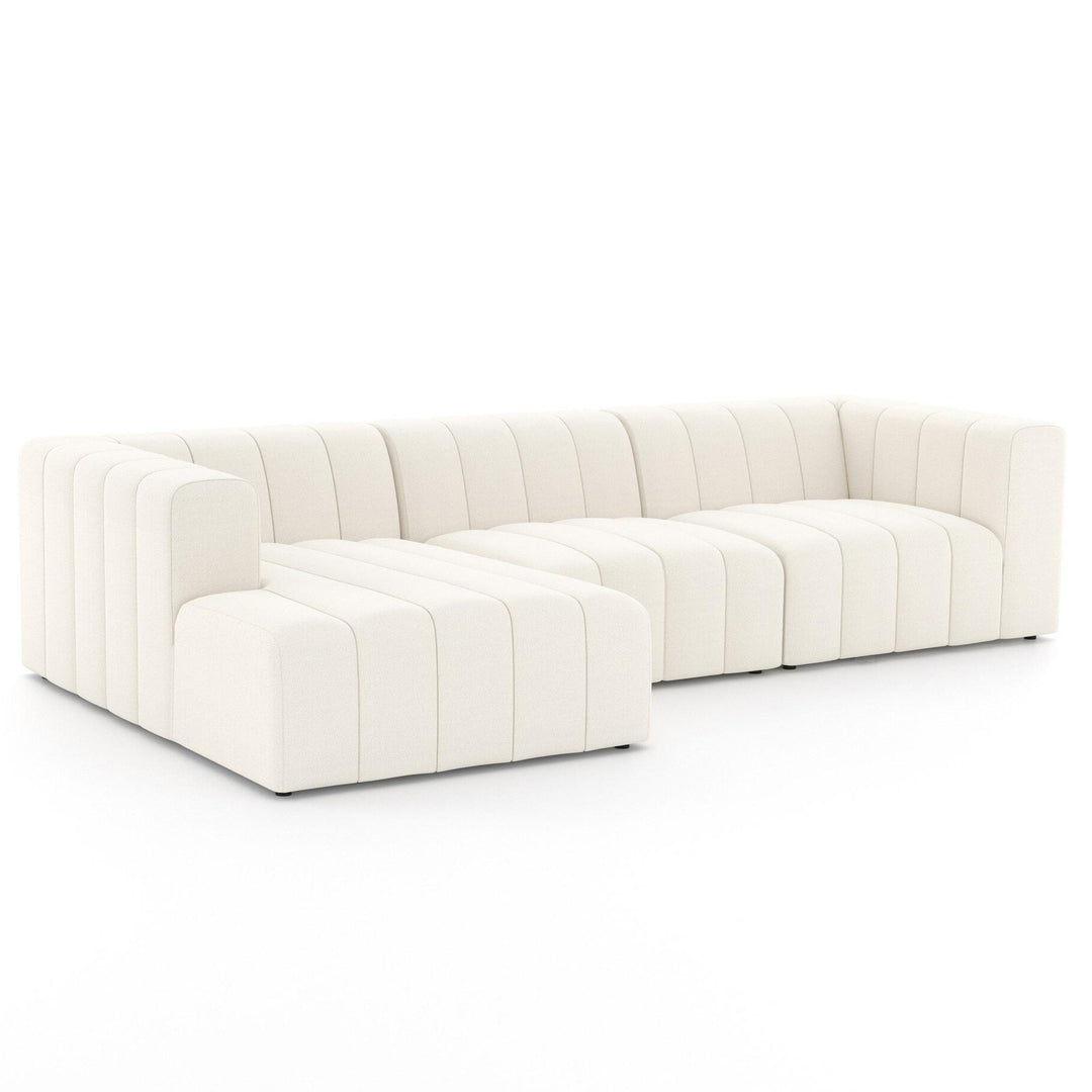 LANGHAM CHANNELED 3-PIECE SECTIONAL SOFA