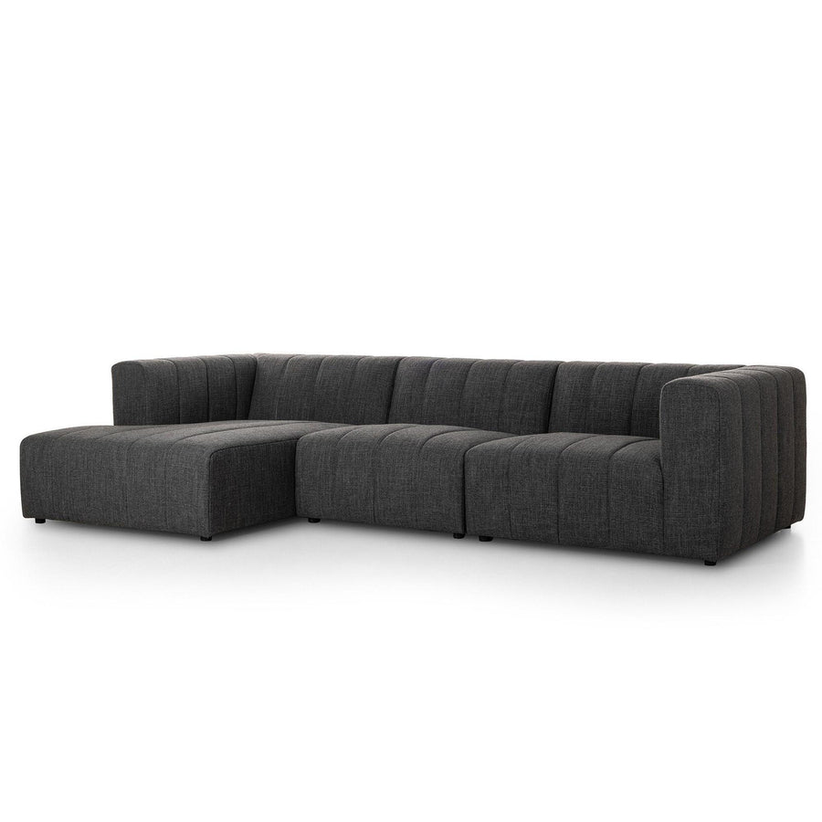 LANGHAM CHANNELED 3-PIECE SECTIONAL SOFA