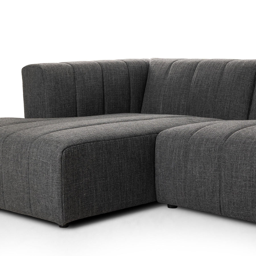 LANGHAM CHANNELED 3-PIECE SECTIONAL SOFA