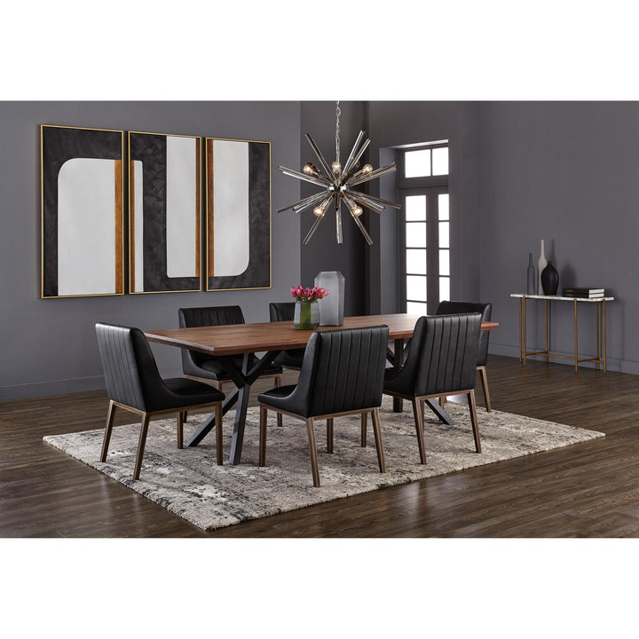 LARK 94" DINING TABLE - BROWN - ROOM VIEW