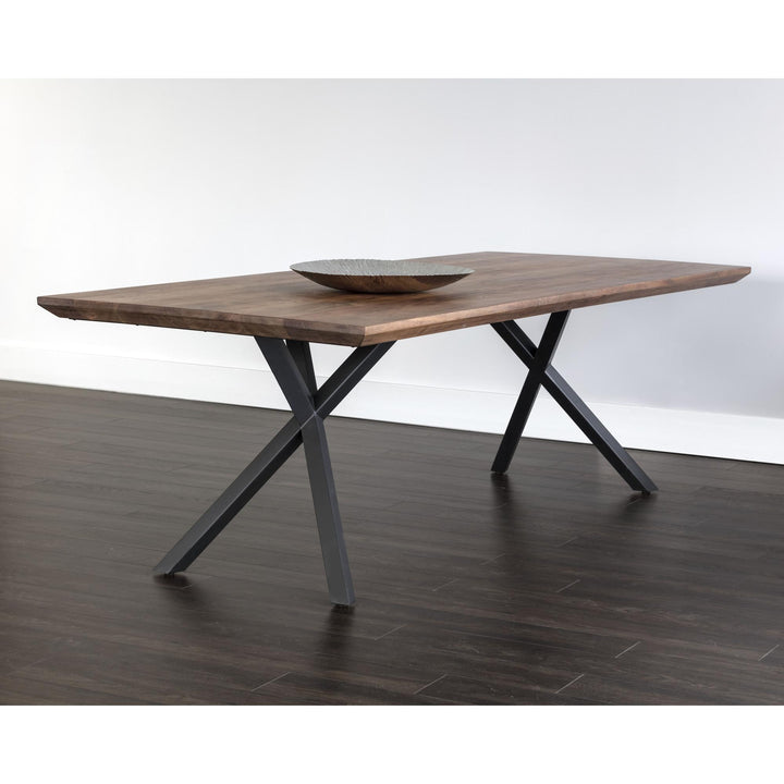 LARK 94" DINING TABLE - BROWN - SHOWCASE VIEW