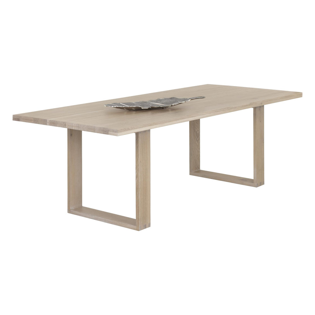 THANUS 94.5" DINING TABLE - LIGHT OAK - SHOWCASE VIEW