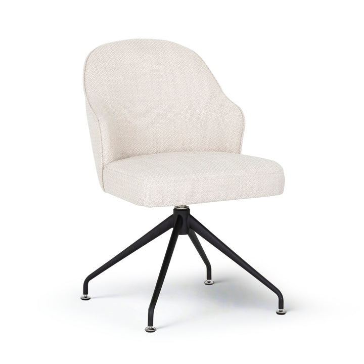 BRETTA SWIVEL DINING CHAIR - MOTO STUCCO - Front View