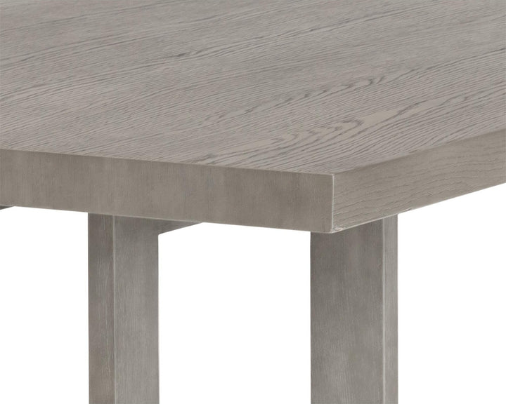 DISERA 96" DINING TABLE - ASH GREY - UPPER VIEW