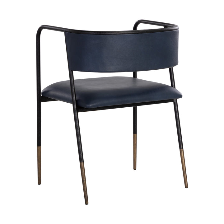 BRENAN DINING ARMCHAIR - BRAVO ADMIRAL - Back View