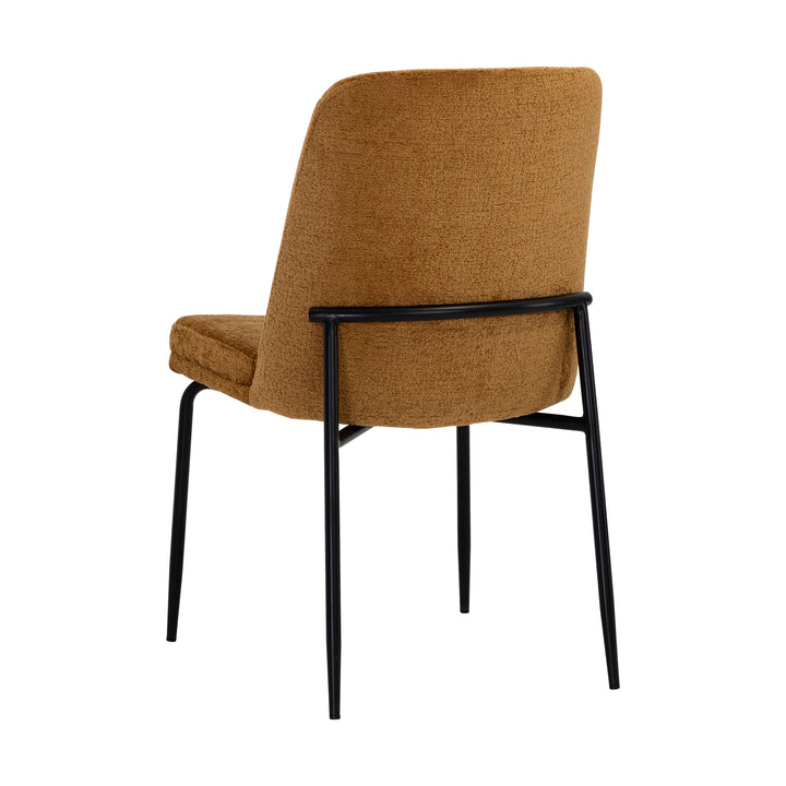 ZEKE BERGEN MARMALADE BLACK DINING CHAIR - Back View