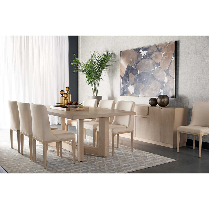 AREZZA 90.5" DINING TABLE - LIGHT WASH - ROOM VIEW