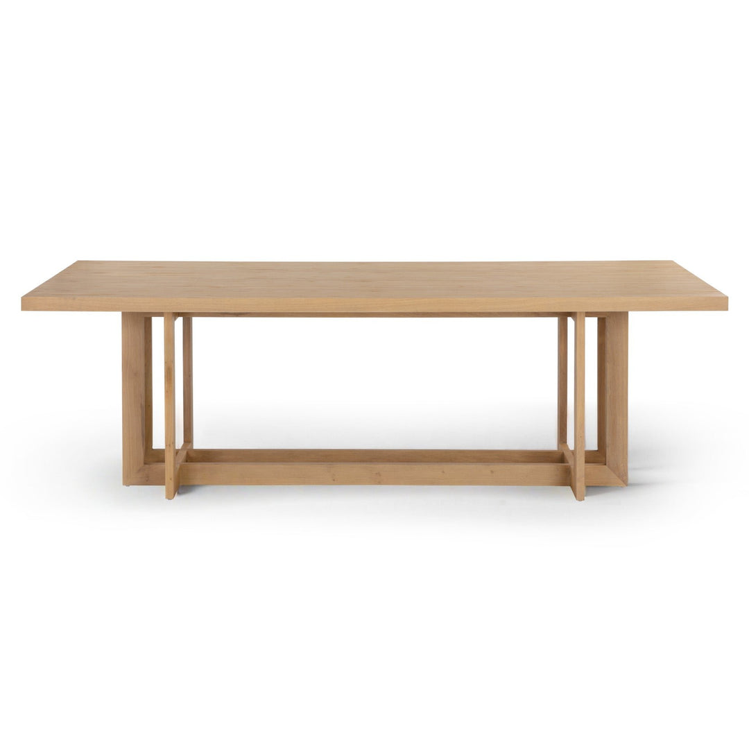 DISERA 96" DINING TABLE - NATURAL - FRONT VIEW