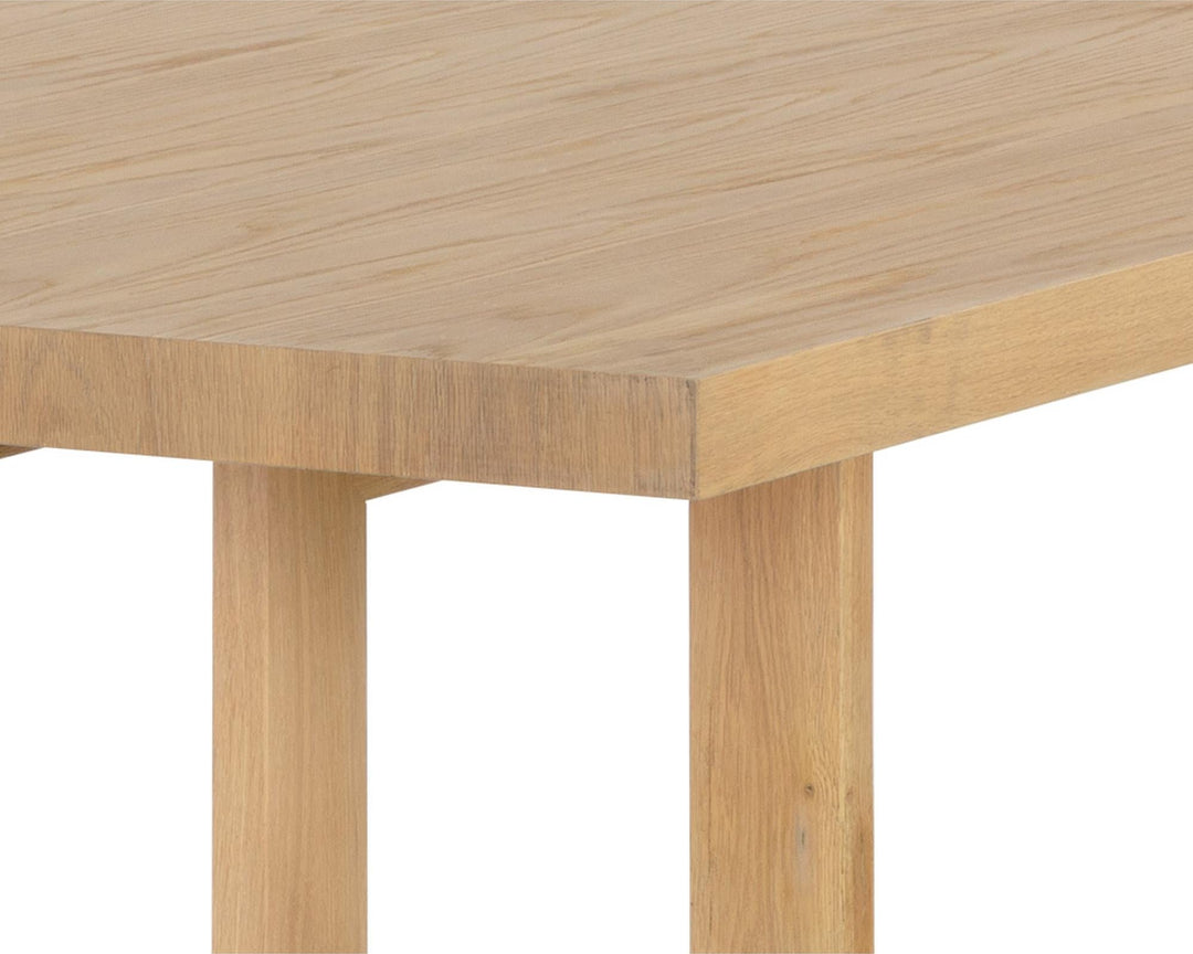 DISERA 96" DINING TABLE - NATURAL - UPPER VIEW