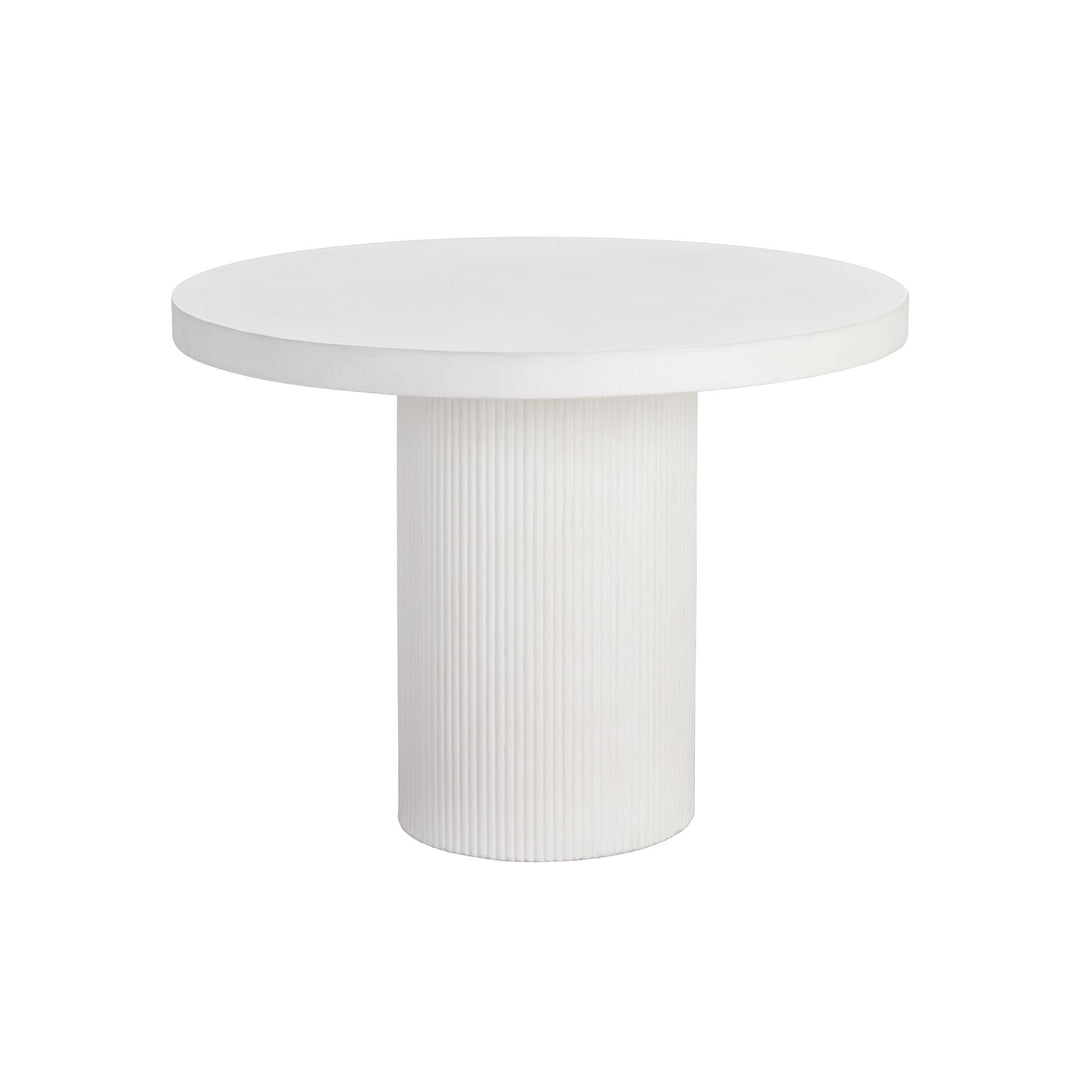 NICOLETTE 40" DINING TABLE - WHITE - FRONT VIEW