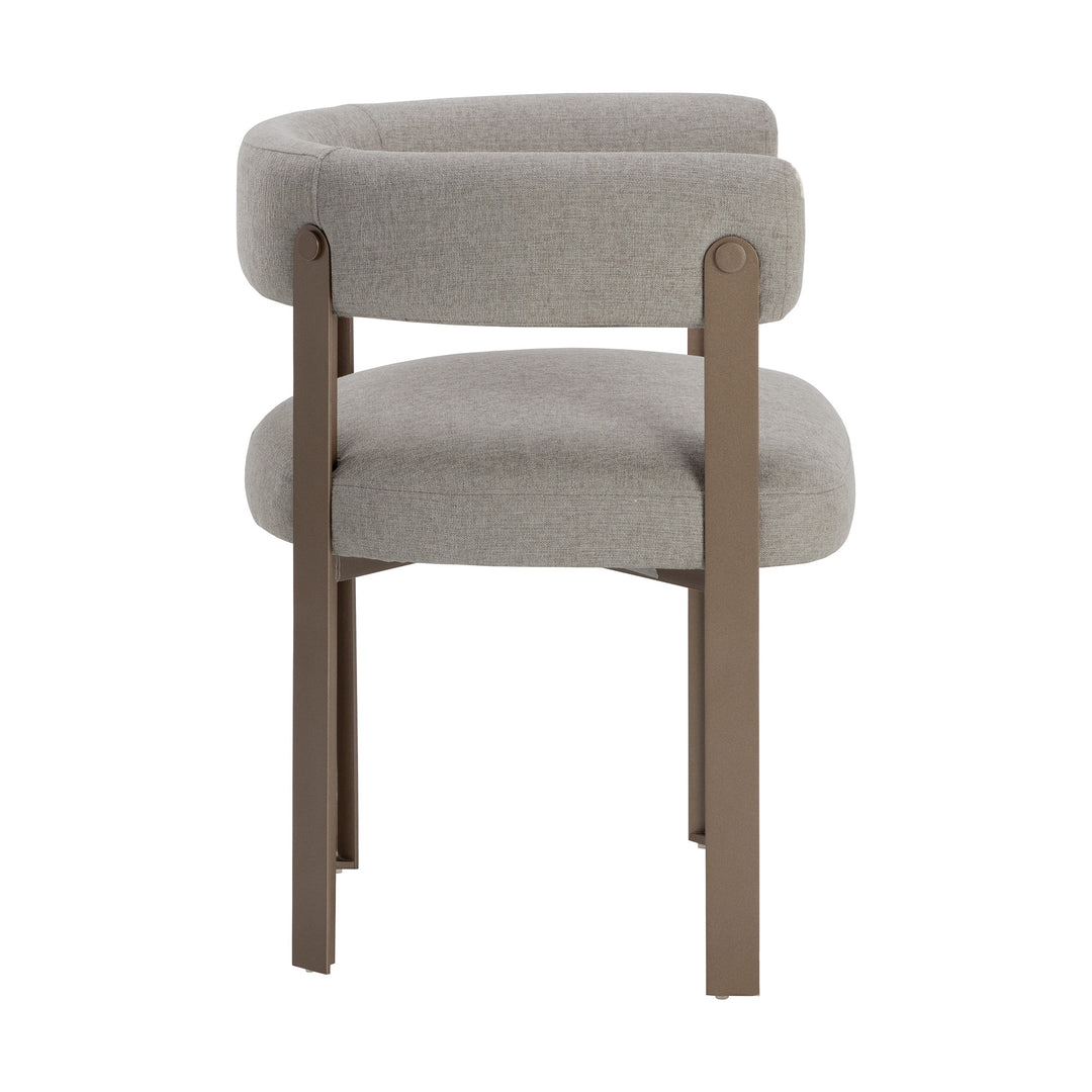 MAE DINING ARMCHAIR - ERNST SANDSTONE - Side View