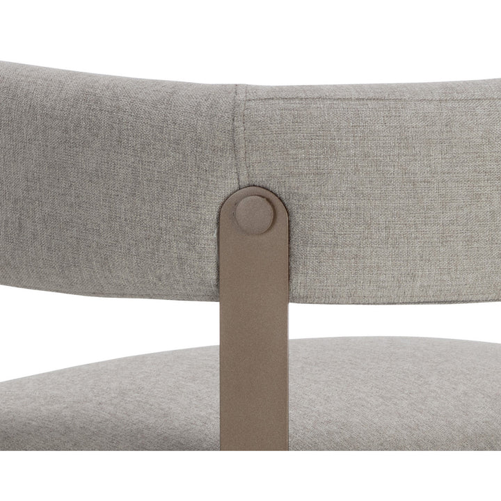 MAE DINING ARMCHAIR - ERNST SANDSTONE - Closeup View