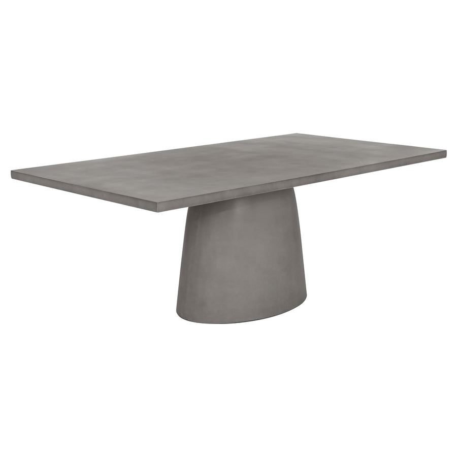 CAVALLINI 79" DINING TABLE - GREY - FRONT VIEW