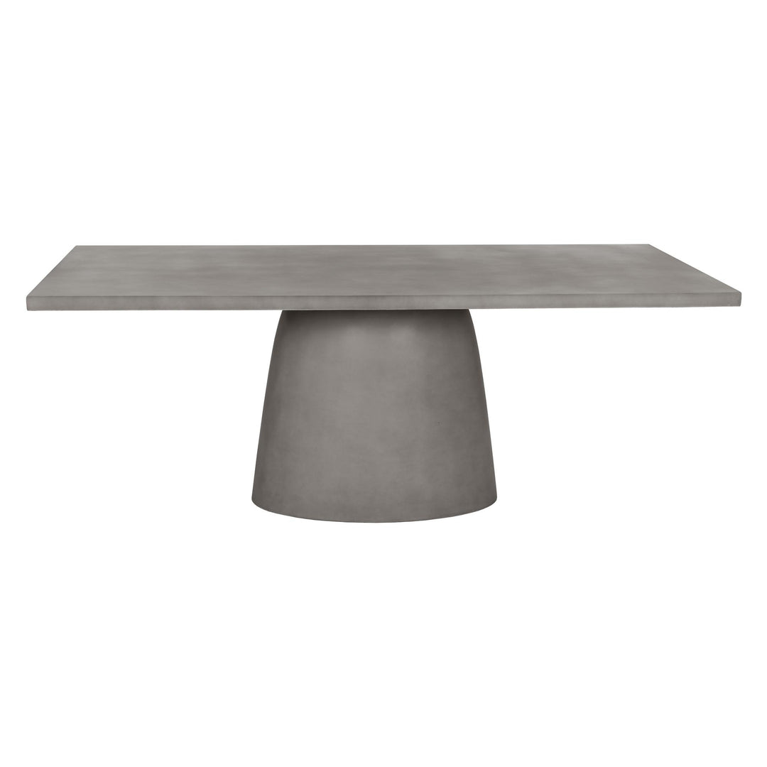 CAVALLINI 79" DINING TABLE - GREY - FRONT VIEW