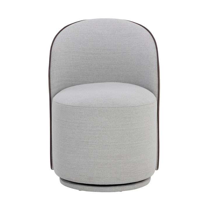 CAVOLI SWIVEL DINING CHAIR - MINA LIGHT GREY - Main View