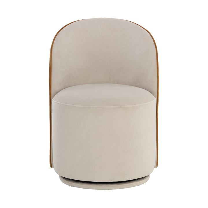 CAVOLI SWIVEL DINING CHAIR - MEG TAUPE - Main View