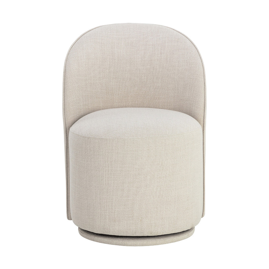 CAVOLI SWIVEL DINING CHAIR - EFFIE LINEN - Main View