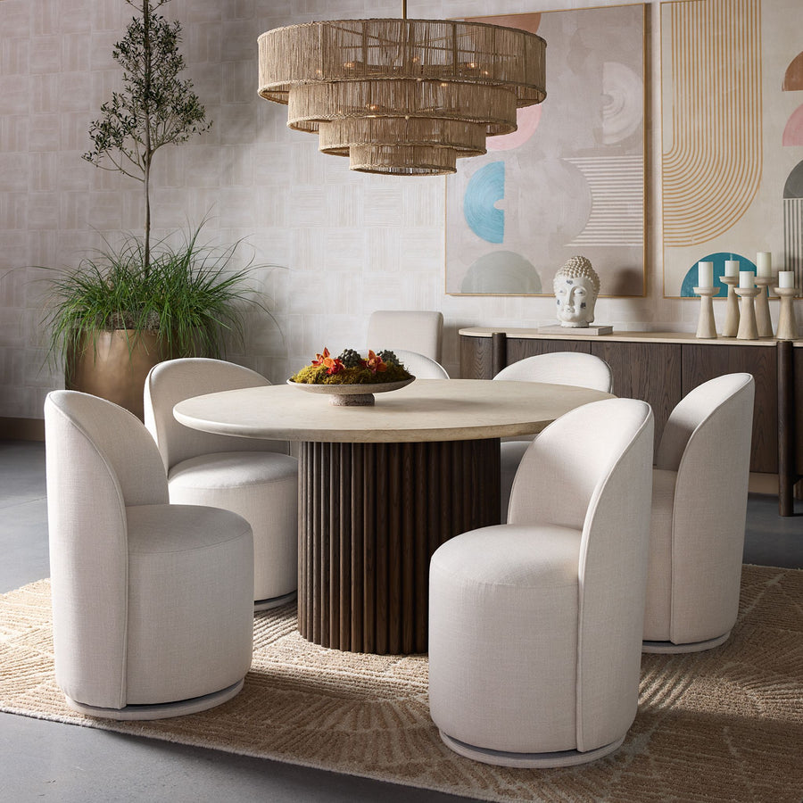 CAVOLI SWIVEL DINING CHAIR