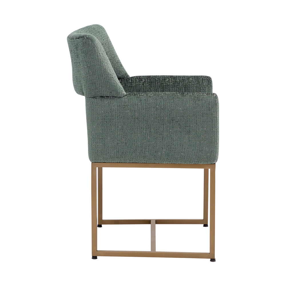 GRECO AURA TEAL DINING ARMCHAIR - Side View