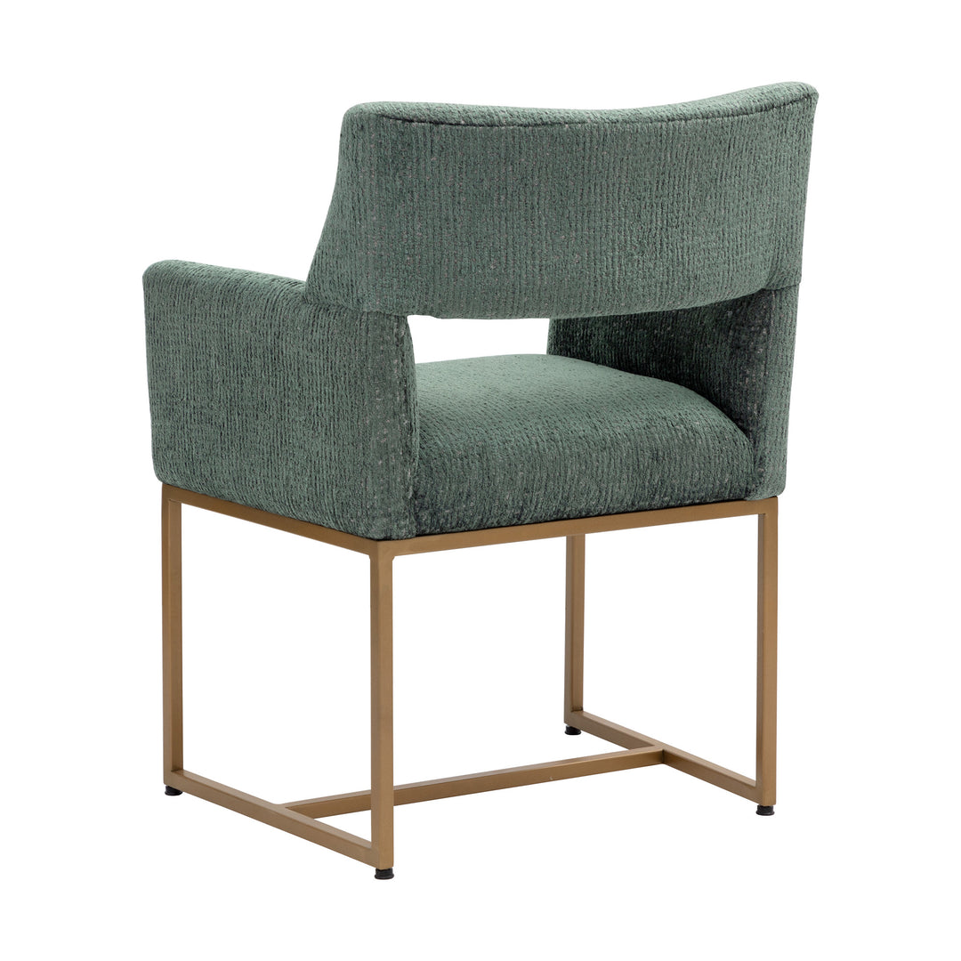 GRECO AURA TEAL DINING ARMCHAIR - Back View