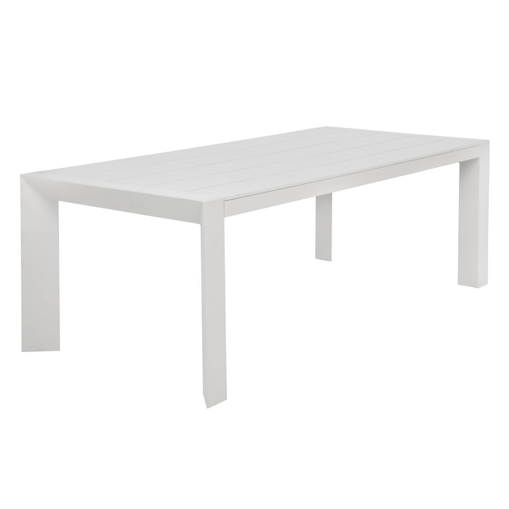 MERANO 90" DINING TABLE - WHITE - SIDE VIEW