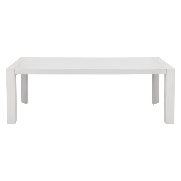 MERANO 90" DINING TABLE - WHITE - FRONT VIEW