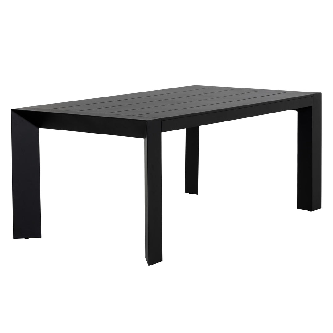 MERANO 70" DINING TABLE - BLACK - SIDE VIEW