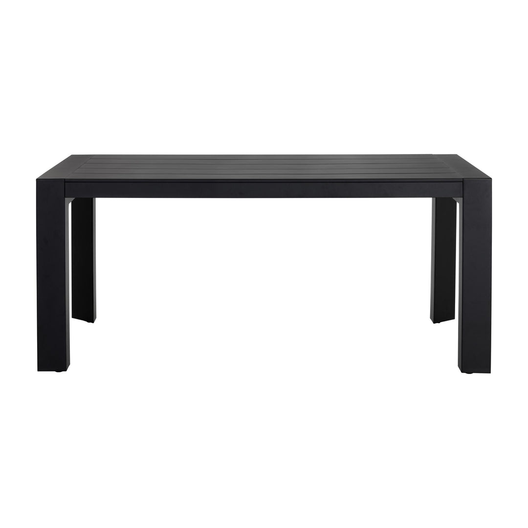 MERANO 70" DINING TABLE - BLACK - FRONT VIEW