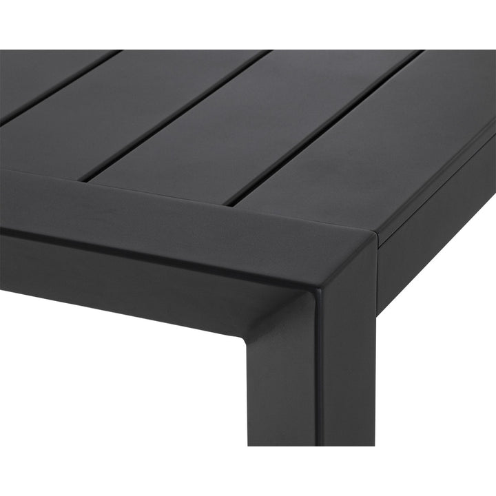 MERANO 70" DINING TABLE - BLACK - CLOSE VIEW