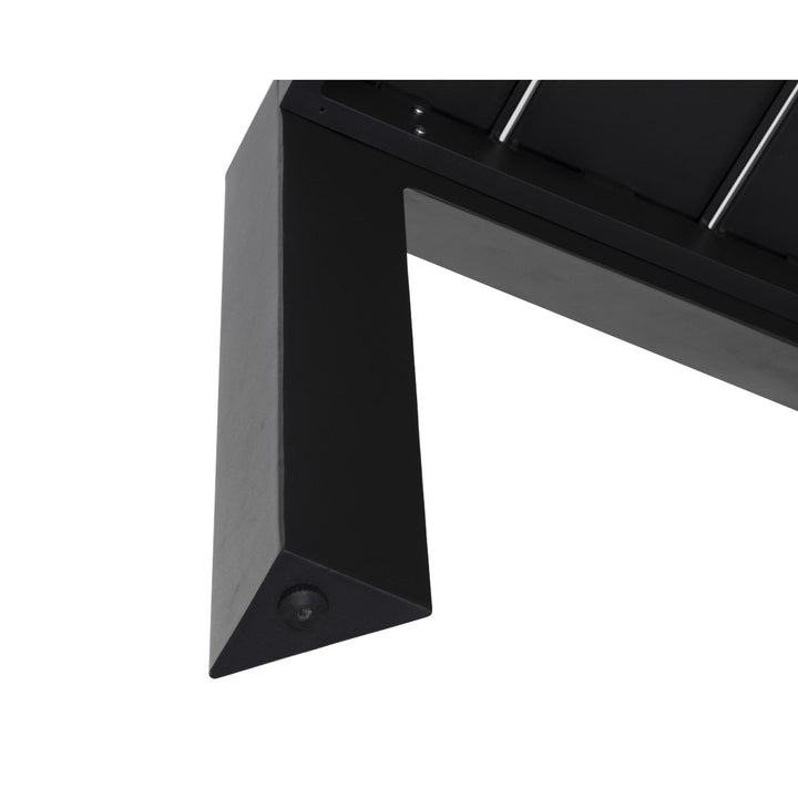 MERANO 70" DINING TABLE - BLACK - CLOSE VIEW