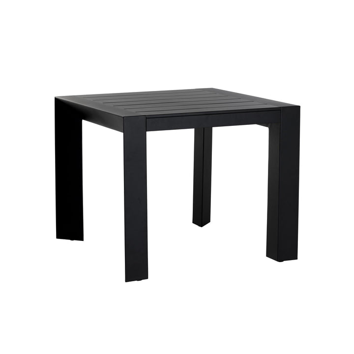 MERANO 37" DINING TABLE - BLACK - FRONT VIEW