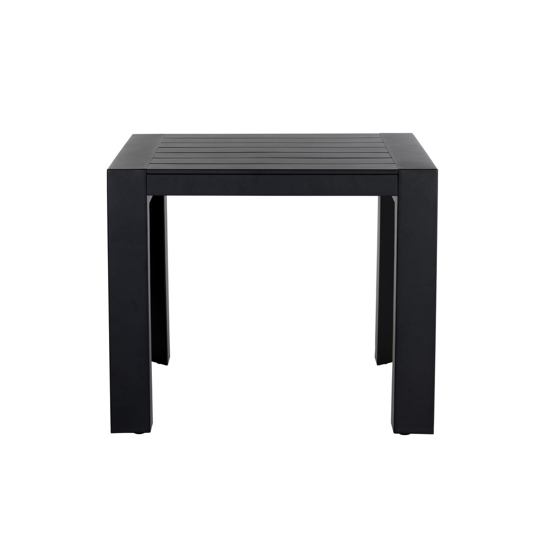 MERANO 37" DINING TABLE - BLACK - FRONT VIEW