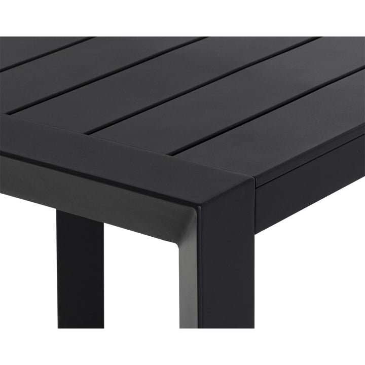 MERANO 37" DINING TABLE - BLACK - CLOSE VIEW