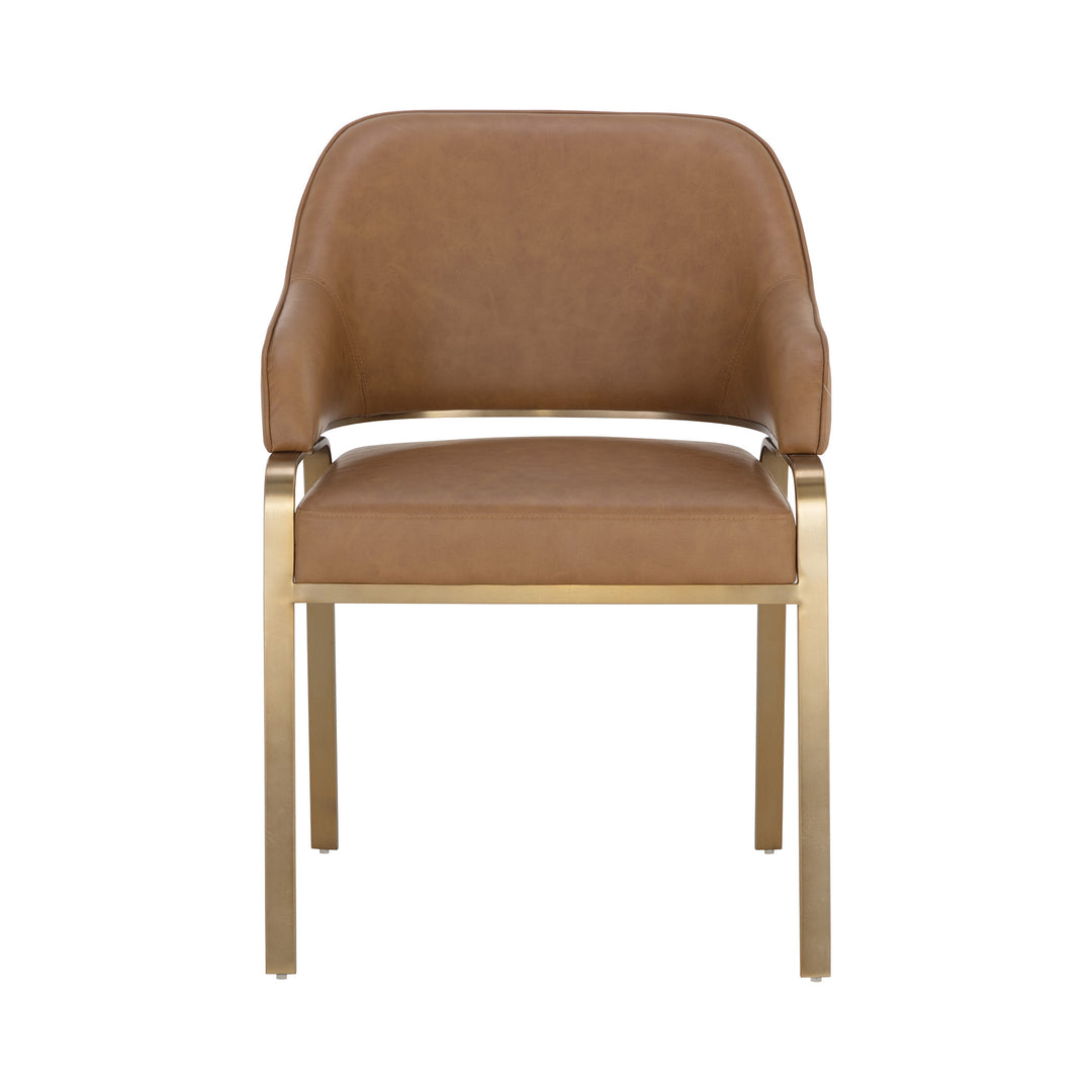 MALACHI DINING ARMCHAIR - MILLIKEN COGNAC - Main View