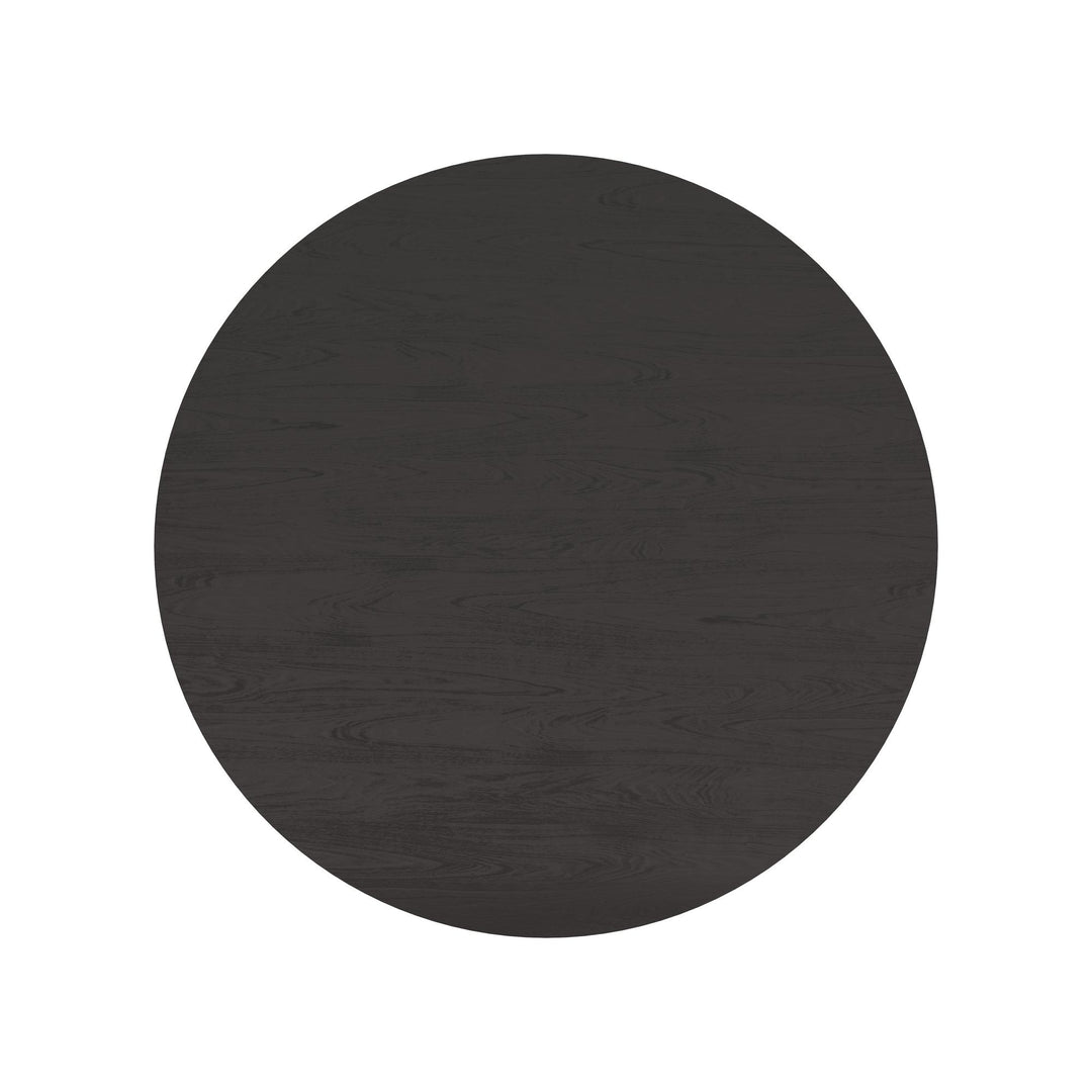 KALLA 68" ROUND DINING TABLE - CHARCOAL - UPPER VIEW 